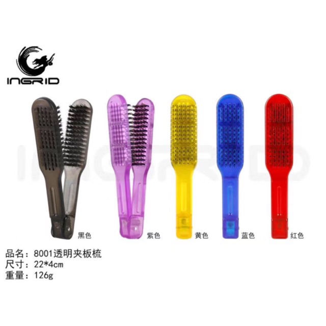 Lược kẹp thẳng cán nhựa