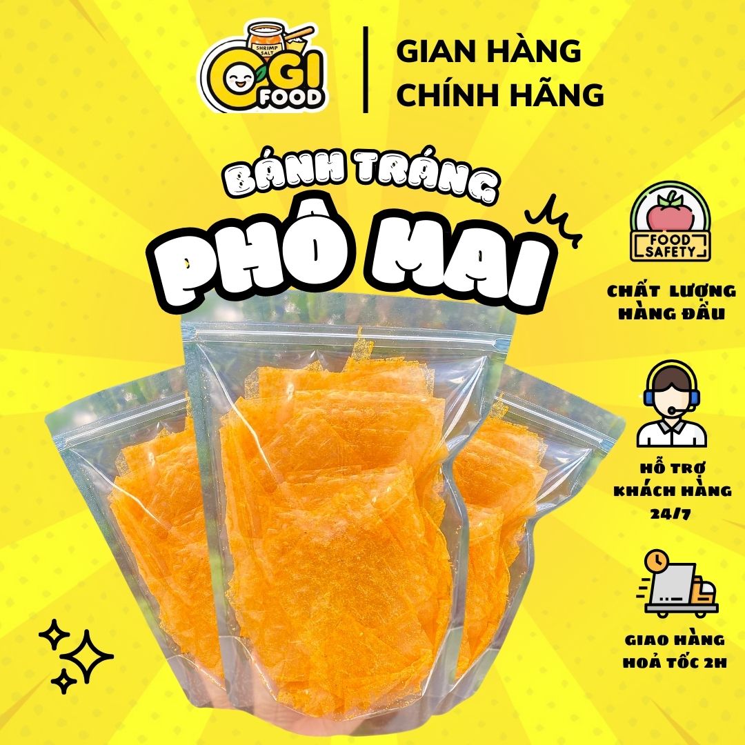 Bánh Tráng Trộn Muối Phô Mai Mè Béo Ngậy - Ăn Vặt OGI FOOD | Chuyên Sỉ Bánh Tráng Tây Ninh Các Loại