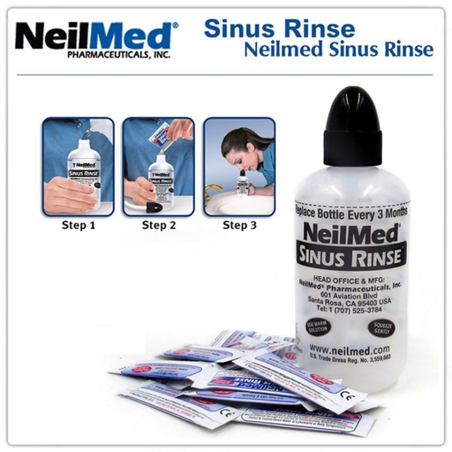 Tách Set - Bình Rửa Mũi Neilmed 240ml Kèm Gói Muối Neilmed