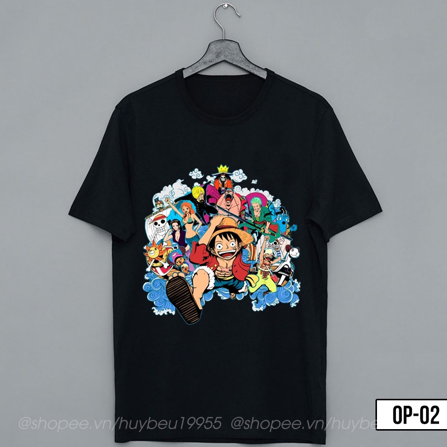Áo thun One Piece áo phông anime in hình onepice luffy zoro sanji ace cotton giá rẻ