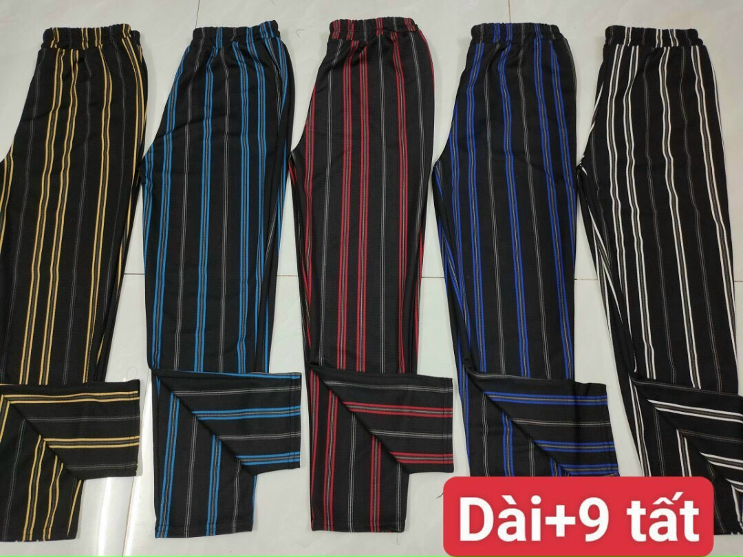[2 SIZE 40-68KG]Quần dài nữ sọc caro Quần dài sọc caro vải thun xốp dày đẹp co giãn mặc đẹp