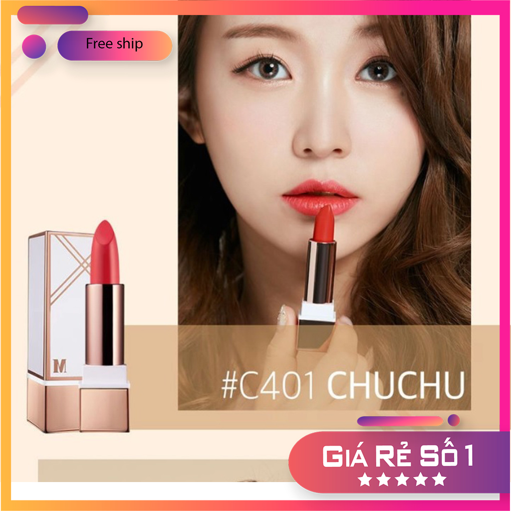 [SIÊU LÌ KHÔNG CHÌ] son LÌ MỀM MÔI mềm mịn dưỡng ẩm môi chất lượng cao với 6 tông màu tùy chọn – khối lượng 3.1g MERBLISS hàn quốc