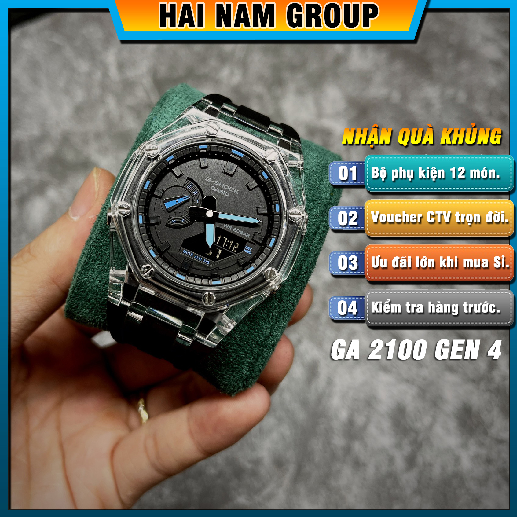 Đồng hồ nam G-SHOCK GA 2100 Custom AP Gen 4 | GA-2100 HNG401
