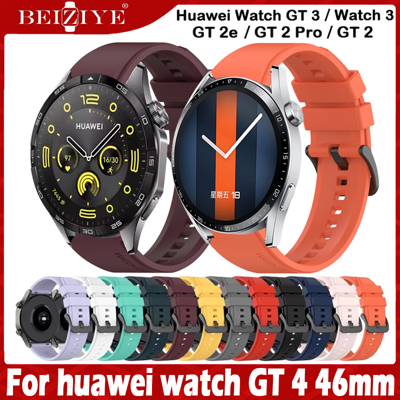 Dây đeo silicon mềm For huawei watch GT 4 46mm GT 2 Pro Dây đeo thông minh Đồng hồ thông minh Thể th