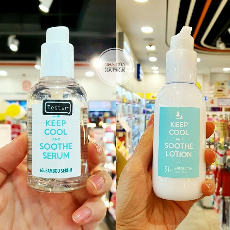 [Nhacuabeautyholic] Serum Và Sữa Dưỡng Keep Cool & Soothe Bambo