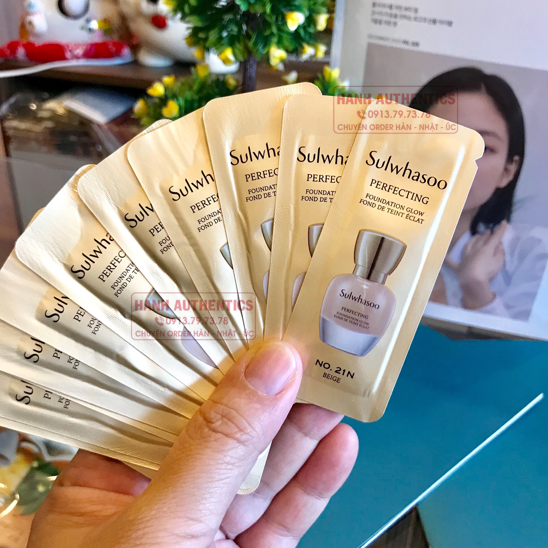 [Hcm]Kem Nền Sulwhasoo Perfecting Foundation Glow Spf 17/Pa+ Tone 21