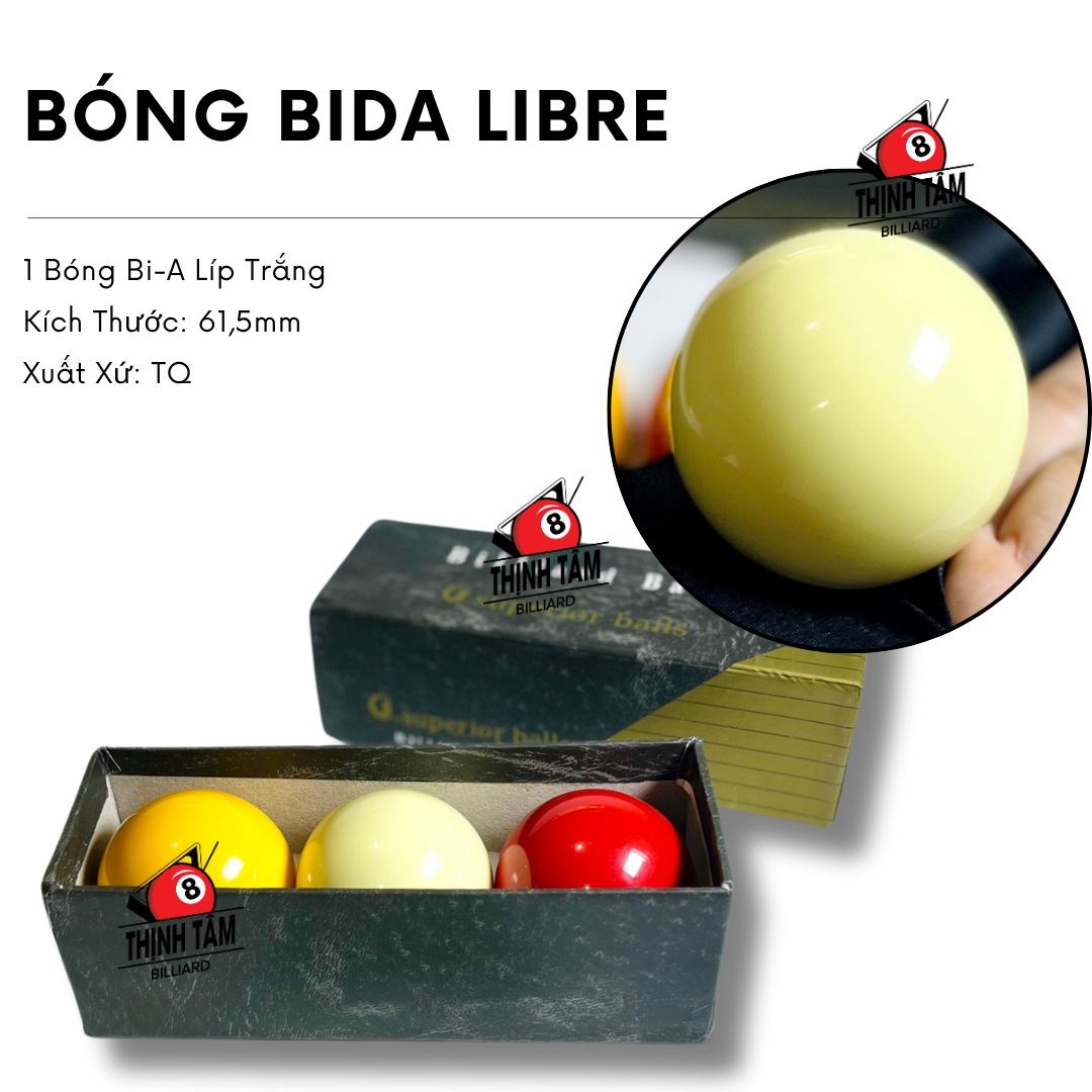 [THỊNH TÂM] Lẻ Bóng Bida 3 Băng Bóng Bi-A 3C 6 Chấm [ Bóng 3C ]