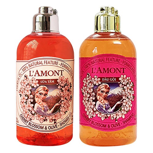 [Hcm]Sữa Tắm Và Dầu Gội Lamont En Provence Hương Hoa Anh Đào Cho Bé - 250Ml/Chai