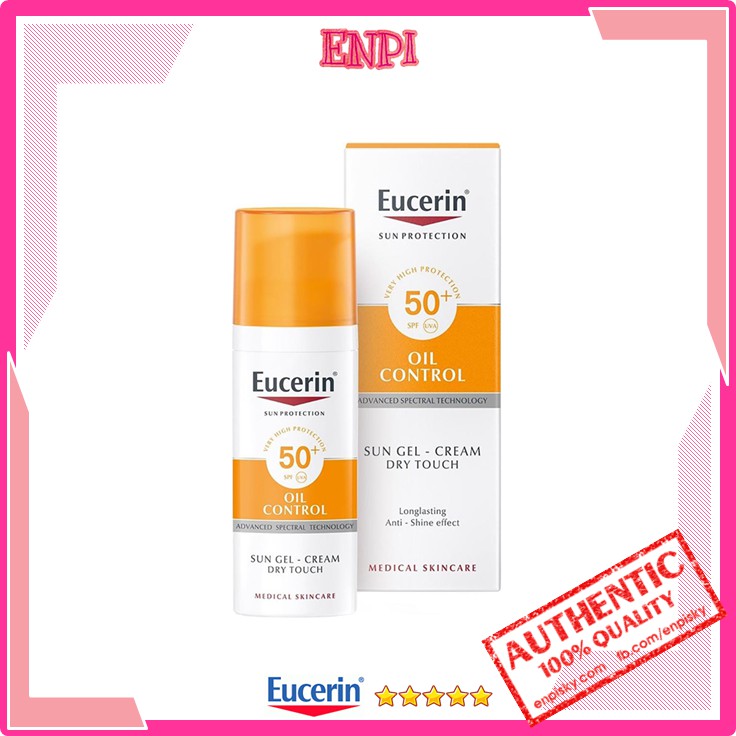 Kem chống nắng kiểm soát dầu Eucerin Sun Gel-Creme Oil Control Dry Touch SPF 50+