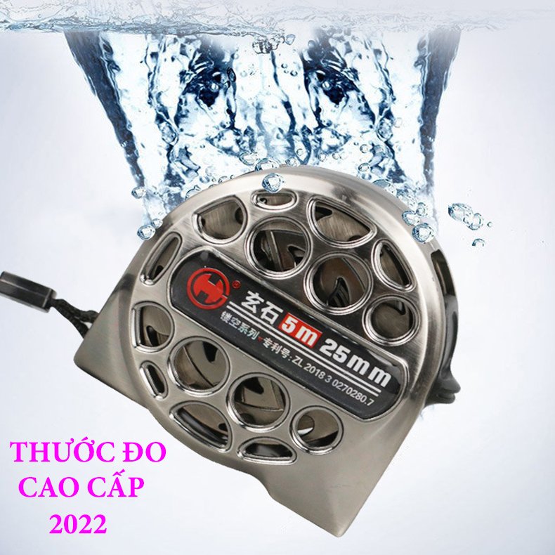 Thước dây thép 3m/5m hệ mét thước đo độ chính xác cao - Thước cuộn thép 5 mét 3 đa năng  ,Thước cuộn