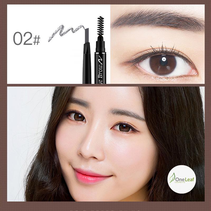 Chì Kẻ Mày Double Effect Lameila 02 đầu không thấm nước OL113