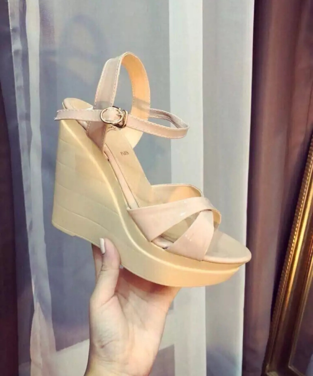 Giày sandal đế xuồng 12cm