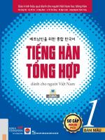 Sách - Tiếng Hàn Tổng Hợp Dành Cho Người Việt Nam: Sơ Cấp 1 (Bản Màu - Tái bản 2025)