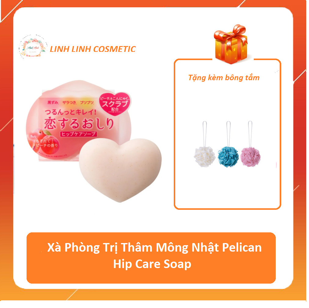 [Tặng Kèm Bông Tắm] Xà Phòng Trị Thâm Mông Pelican Nhật Bản - Linh Linh Cosmetic