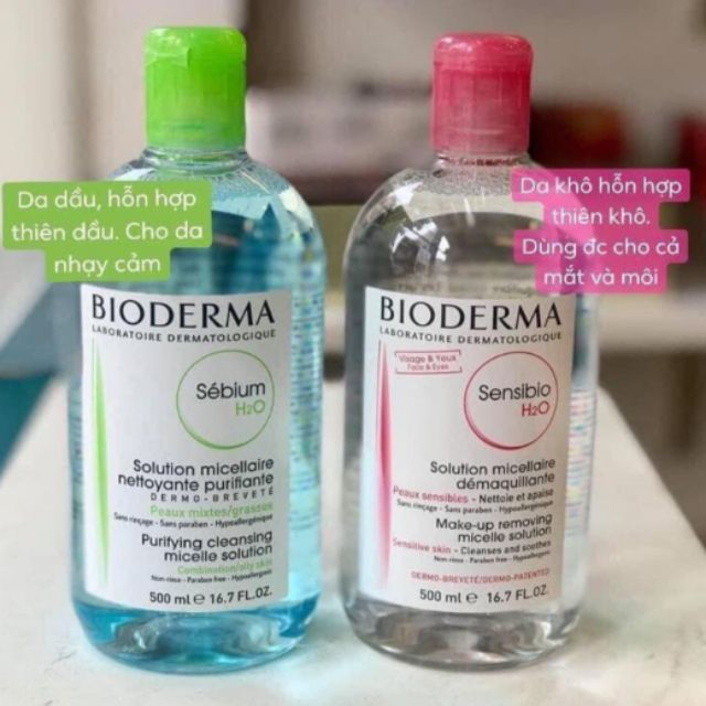 Nước Tẩy Trang Bioderma H2O Pháp