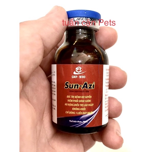 {Chính Hãng} Sun Azi (20ml - 100ml) Ho Hen Suyễn phổi dính sườn hen khò khè vảy mỏ sưng phù mặt