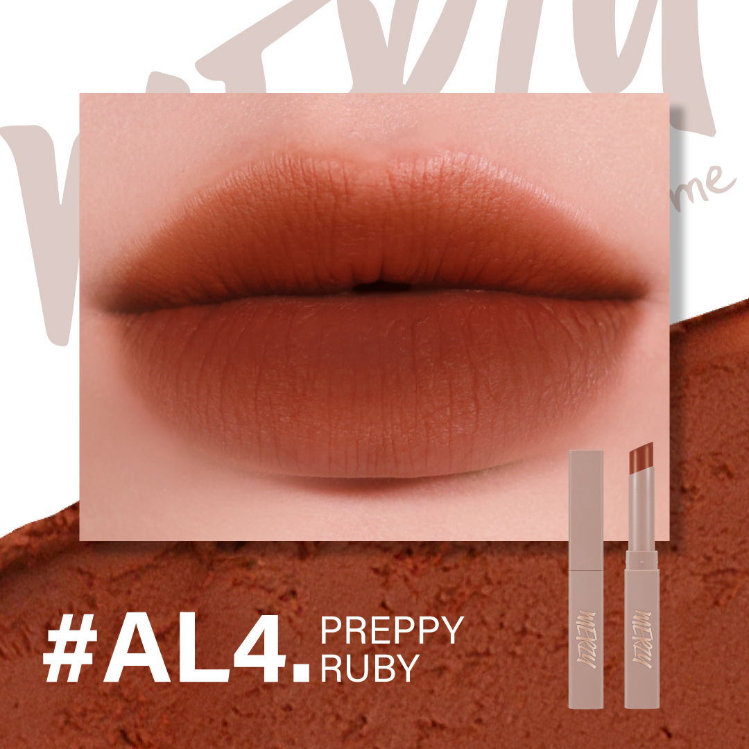 Son thỏi lì mịn nhẹ hiệu ứng sương mờ Merzy Academia Cotton Lipstick 1.8g