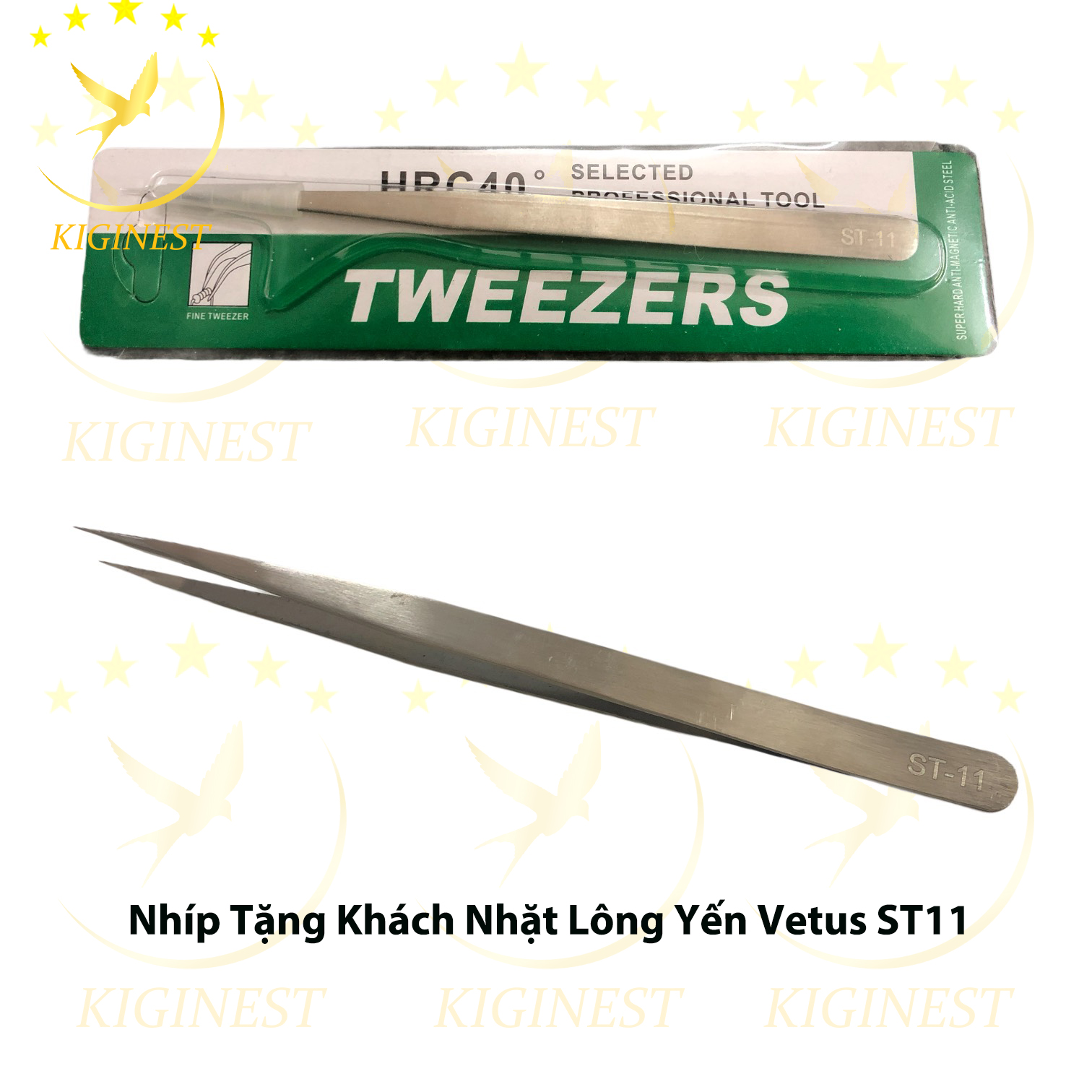 [Hcm][ Siêu Ưu Đãi] Combo 10 Nhíp Trắng Vetus Tặng Khách Nhặt Lông Yến - Chất Lượng Tốt Chỉ Từ 10K/Cây