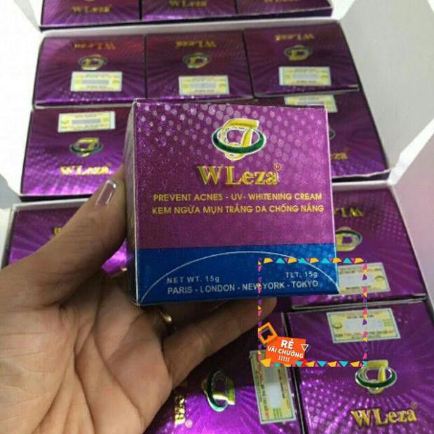 [HCM]Kem Wleza Ngừa Mụn trắng da chống nắng 15g