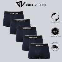 Combo 5 quần lót nam DWIN sịp đùi kháng khuẩn cao cấp boxer vải thun lạnh co dãn 4 chiều