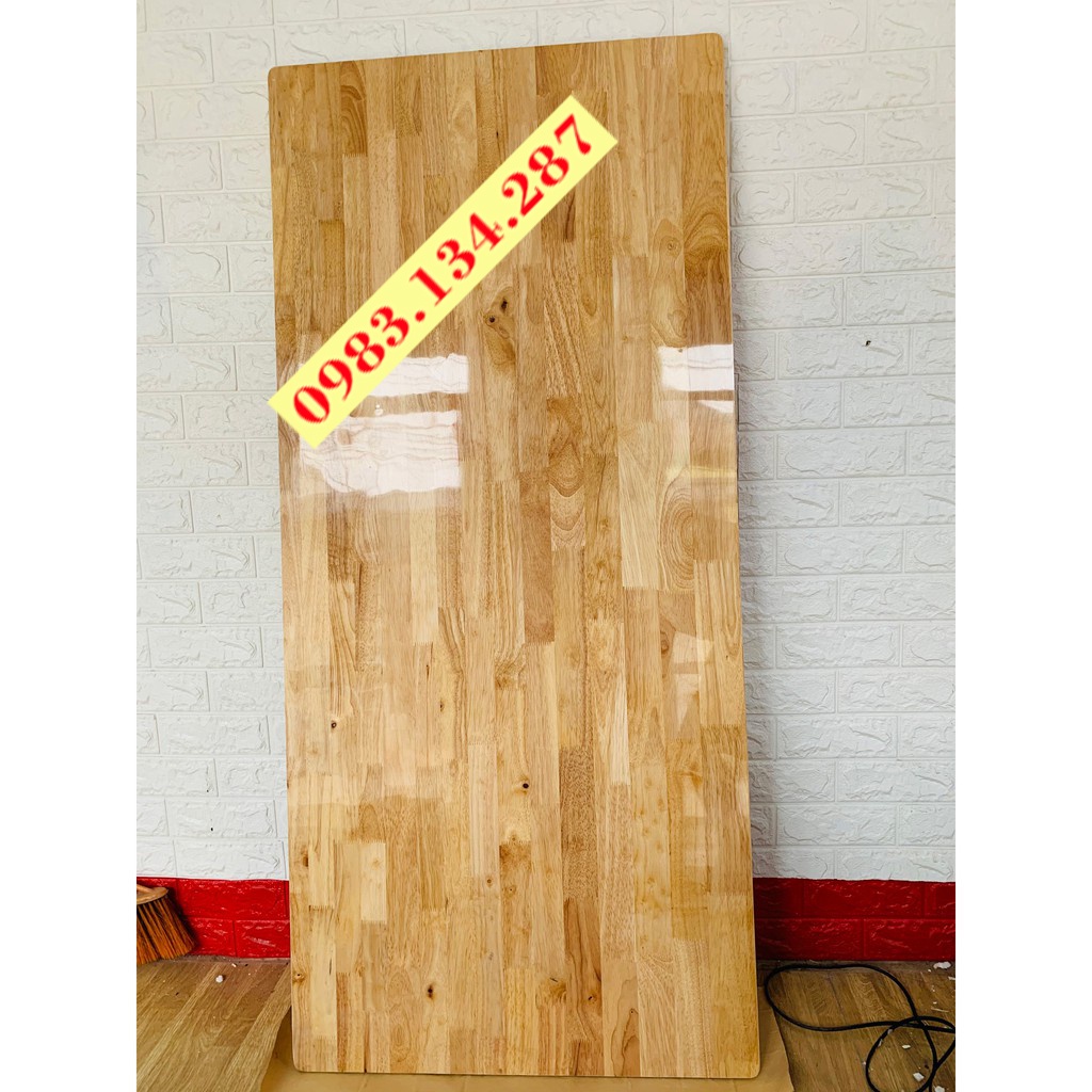 Mặt bàn gỗ cao su dài 50cm rộng 50cm 40cm 30cm 20cm 10cm phun bóng 2 mặt hàng loại 1 đẹp