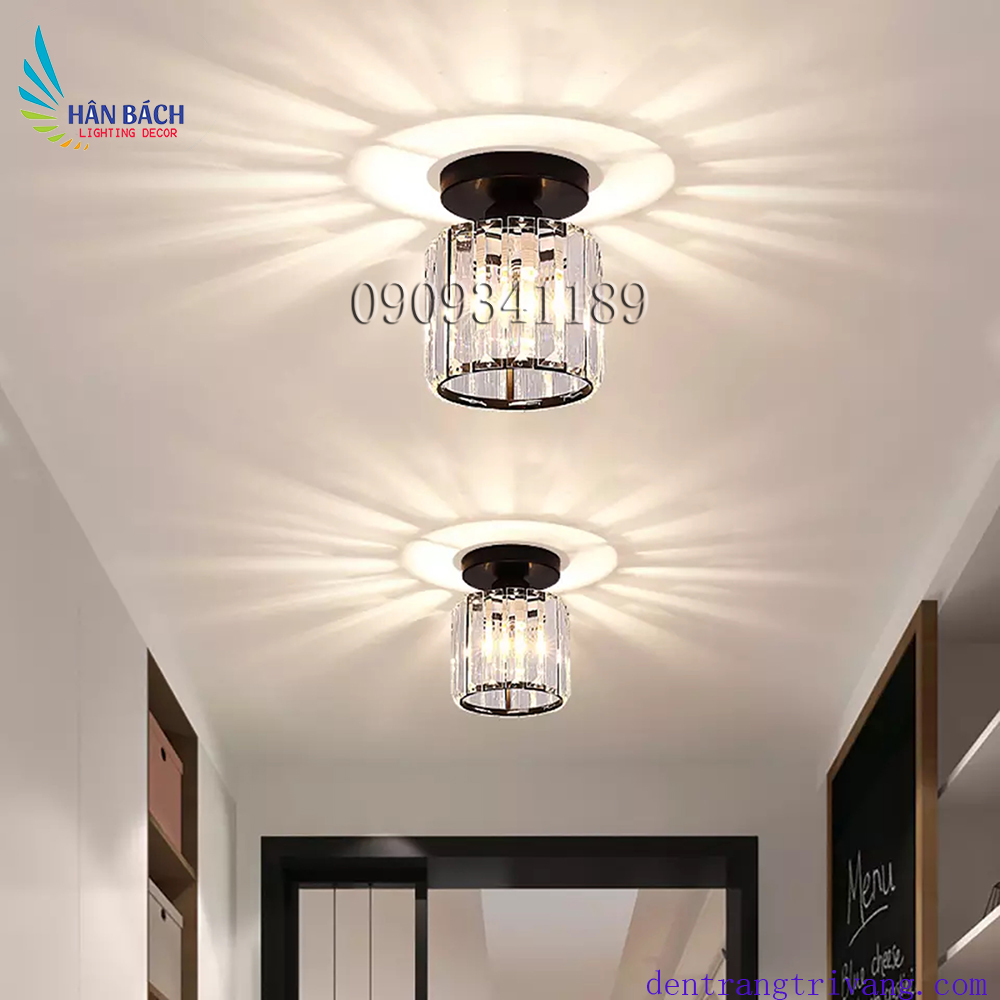 [HCM]Đèn LED Trần Pha Lê Nhân Tạo Đèn Treo Cố Định Đèn Chùm