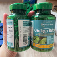 Viên uống tuần hoàn não Puritans Pride Premium Herbal Sure Ginkgo Biloba 120 mg