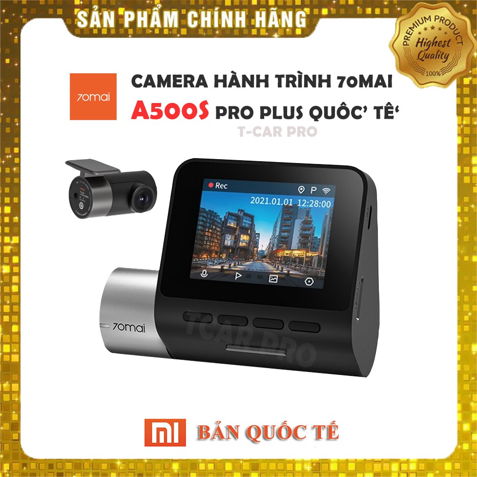 Camera Hành Trình Ô Tô 70Mai Pro Plus A500S Quốc Tế Cam Chính Hãng Xiaomi Xe Hơi