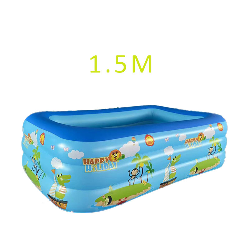 Bể phao bơi cho bé 3 tầng - Hồ bơi trẻ em khổng lồ thành cao đế chống trượt phao bơi cho bé an toàn 