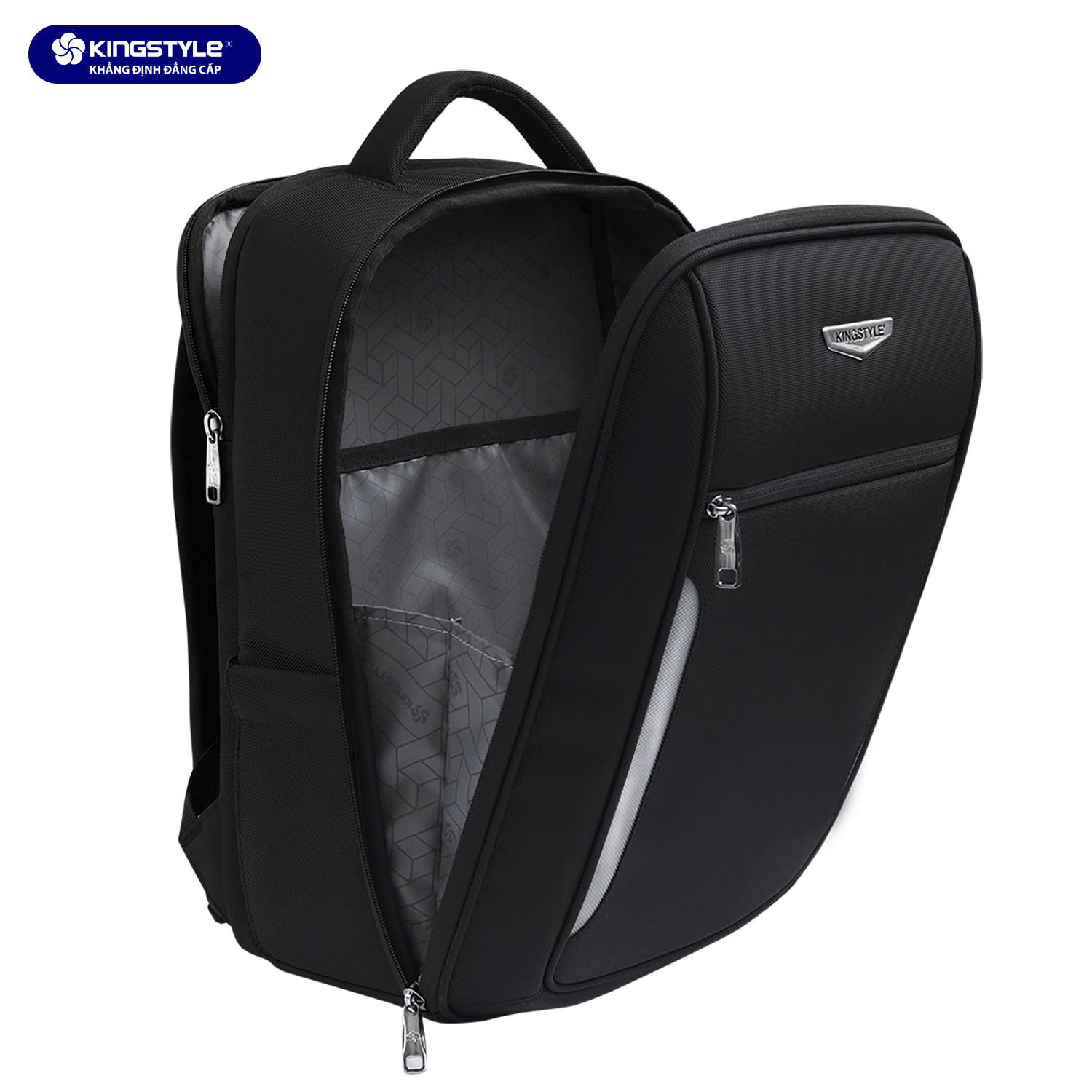Balo Laptop Cao Cấp Kingstyle Storm KB25-004 Đựng Laptop 15.6 Inch Trượt Nước Form Cứng Cáp