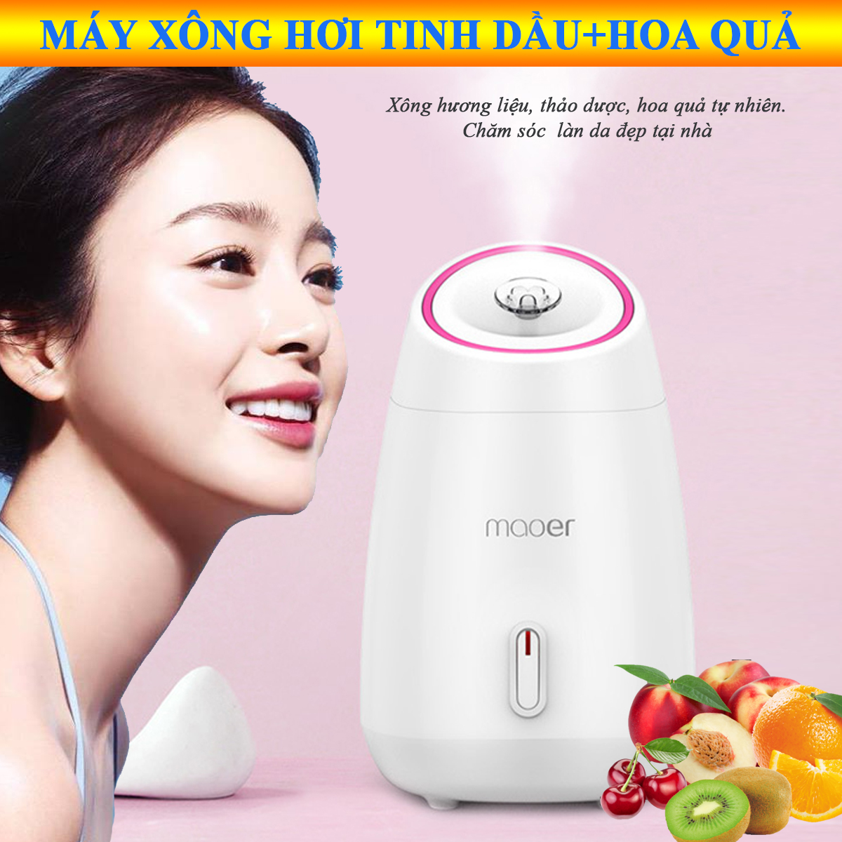 Máy Xông Mặt Maoer Máy Xông Mặt Máy Xông Mặt Mini. Làm Sạch Da Ngăn Ngừa Mụn Se Khít Lỗ Chân Lông Điều Tiết Bã Nhờn. Giúp Cho Da Mặt Thêm Mịn Màng Thúc Đẩy Việc Trị Liệu.
