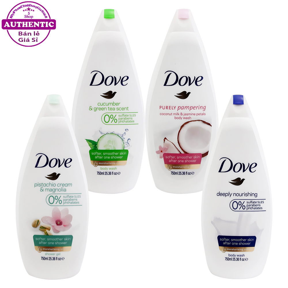 Sữa Tắm Dove Dưỡng Ẩm Làm Mềm Mịn Cho Làn Da 750Ml Germany