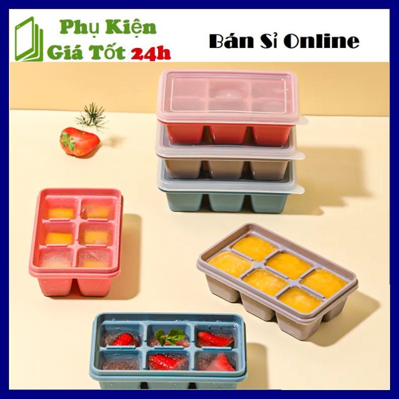 Khuôn Rau Câu Làm Đá Bằng Silicon Chịu Nhiệt Cao Cấp - Khuôn Silicon 6 Viên Tạo Hình Pudding Thạch R