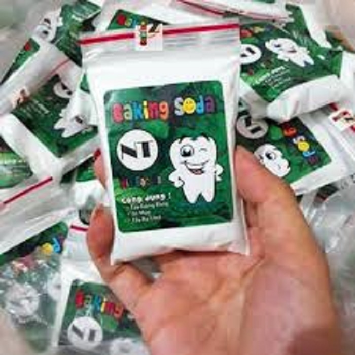 Combo 5 Gói Bột Làm Trắng Răng Baking soda Mix Bạc Hà 50g x 5 Gói