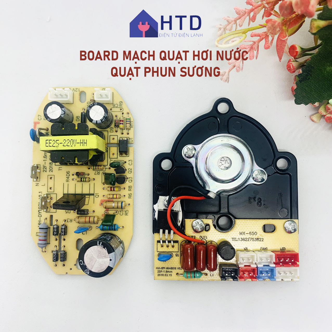 Bộ Mạch Quạt Phun Sương Đa Năng - Bo Mạch Quạt Hơi Nước Đa Năng