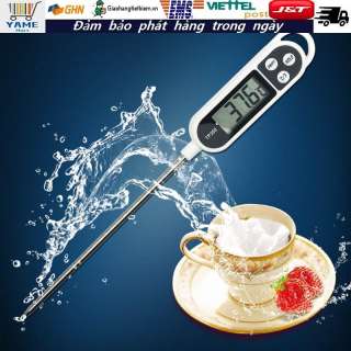 【Có hàng sẵn】FREE PIN Que Nhiệt Kế Điện Tử Đo Nhiệt Độ Nấu Ăn Pha Sữa Thức Ăn Thức Uống Thịt Cá TP300 đồng hồ đo nhiệt điện tử - Nhiệt kế đo nhiệt độ nước sữa thực phẩm đa dụng