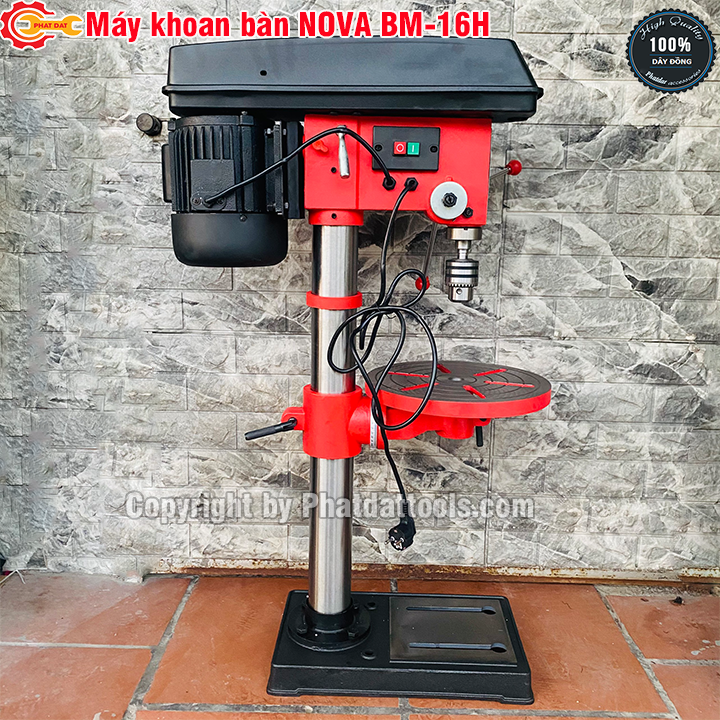 Máy khoan bàn NOVA BM-16H-Công suất 750W-Đầu kẹp 16mm-Bảo hành 6 tháng