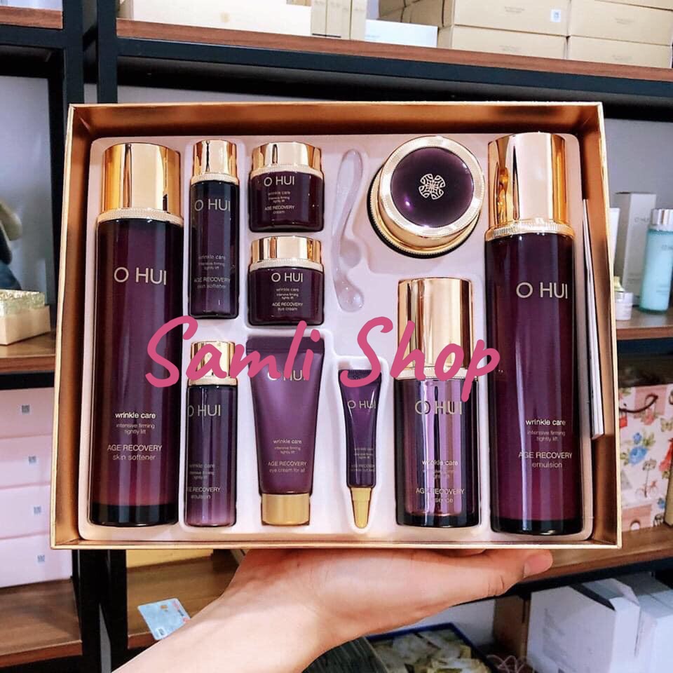 Set Ohui Tím Chống Lão Hoá 10 Sản Phẩm Hàng Xách Tay Chuẩn Auth🥰