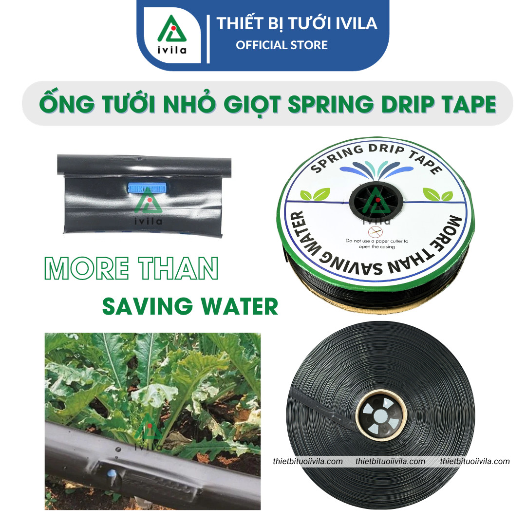 Cuộn 1000m Ống tưới nhỏ giọt IVILA 16*0.2mm khoảng cách lỗ 10cm/15cm/20cm - Dây tưới nhỏ giọt 16mm -