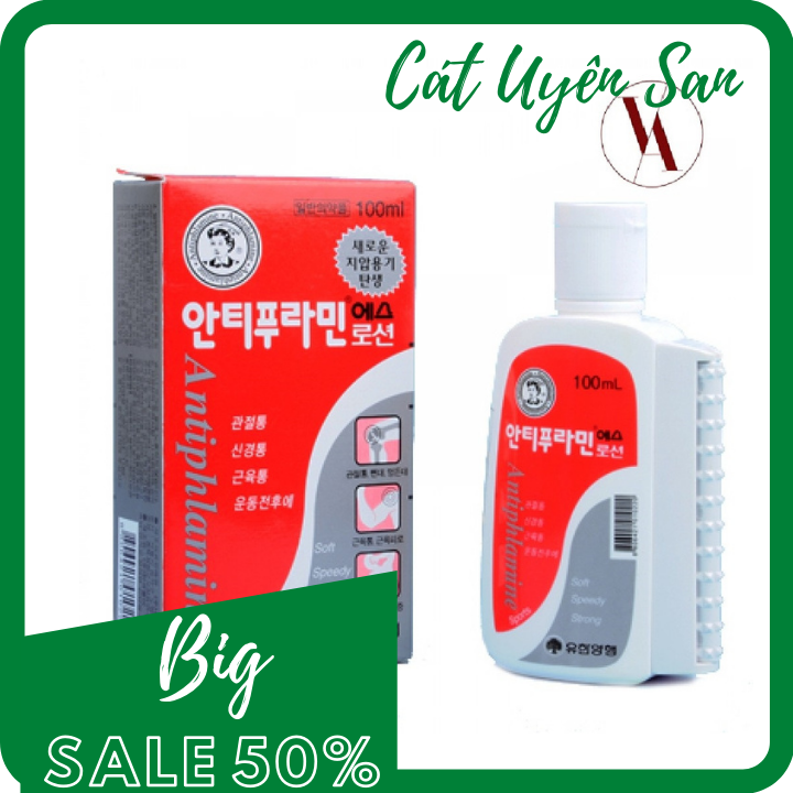 Dầu nóng Hàn Quốc Antiphlamine 100ml chất lượng đảm bảo an toàn cho người dùng và cam kết đúng mô tả