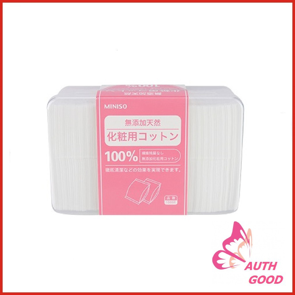 Bông Tẩy Trang 💖FREESHIP💖 Bông Tẩy Trang Miniso 1000 Miếng Nhật Bản