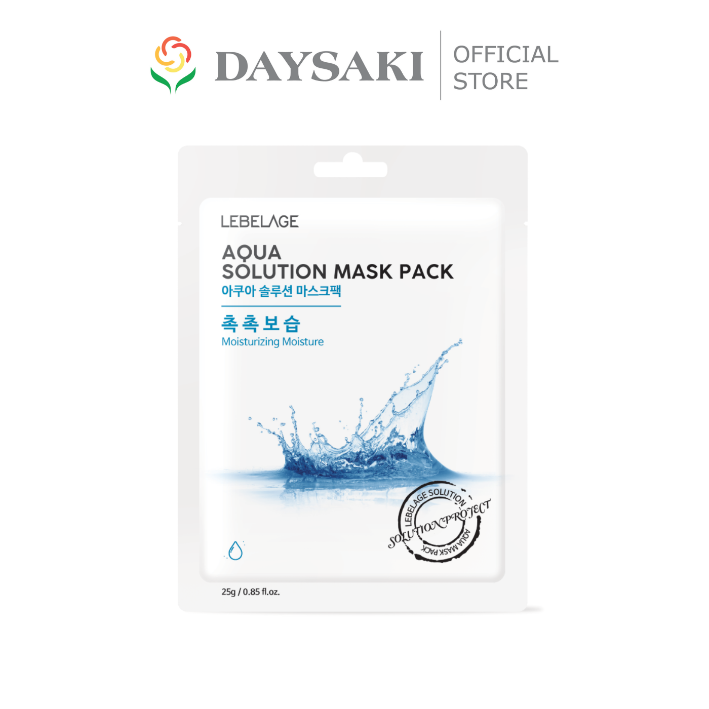 Lebelage Mặt Nạ Aqua Solution Mask Pack Moisturizing Moisture Cấp Nước 25G