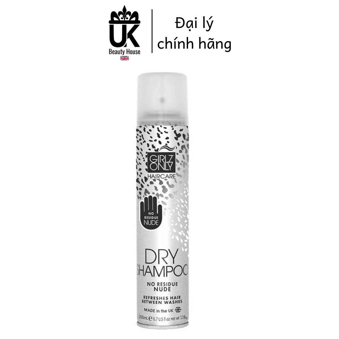 [Hcm]Dầu Gội Khô Girlz Only No Residue Nude 200Ml