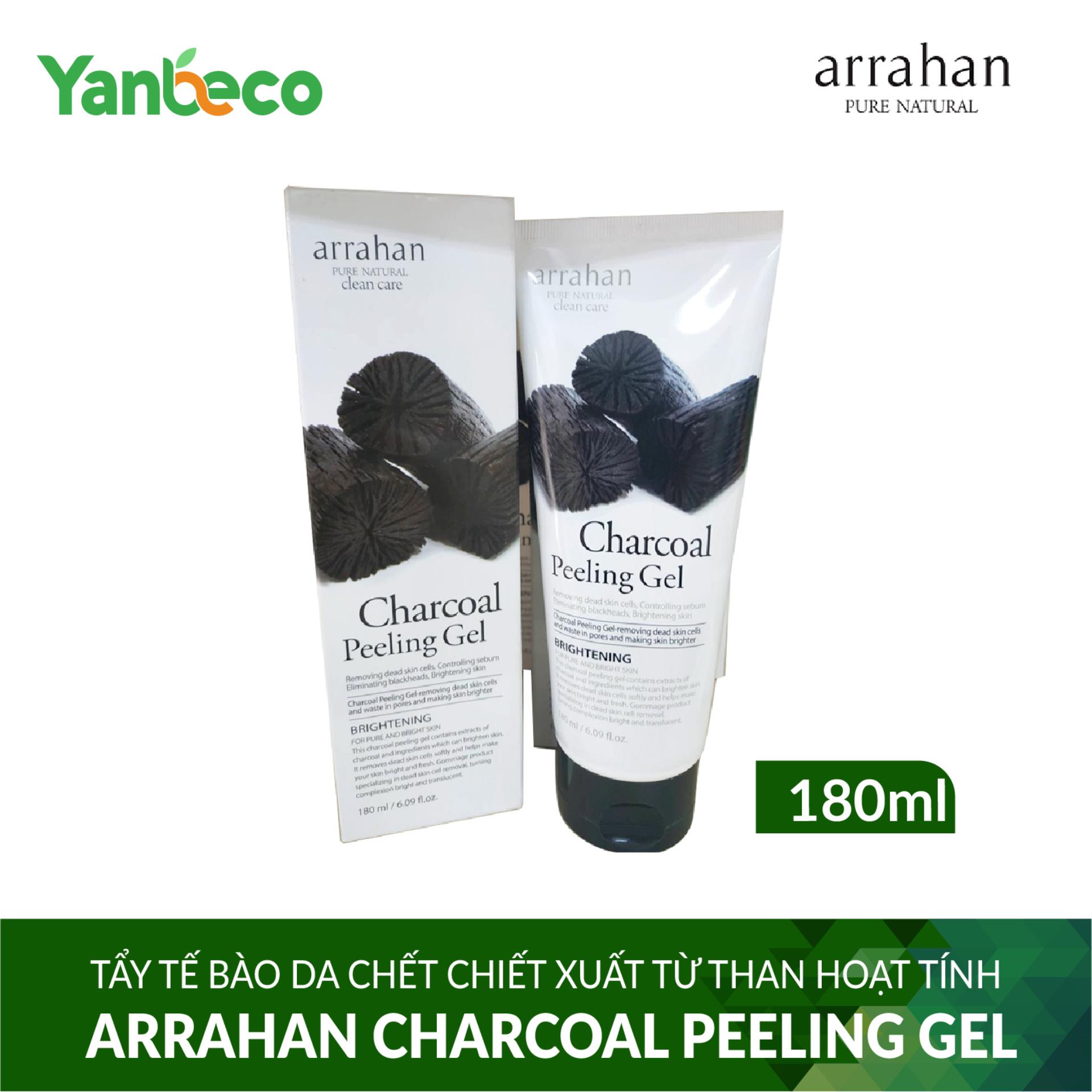 Tẩy Tế Bào Da Chết Chiết Xuất Từ Than Hoạt Tính Arrahan Charcoal Peeling Gel