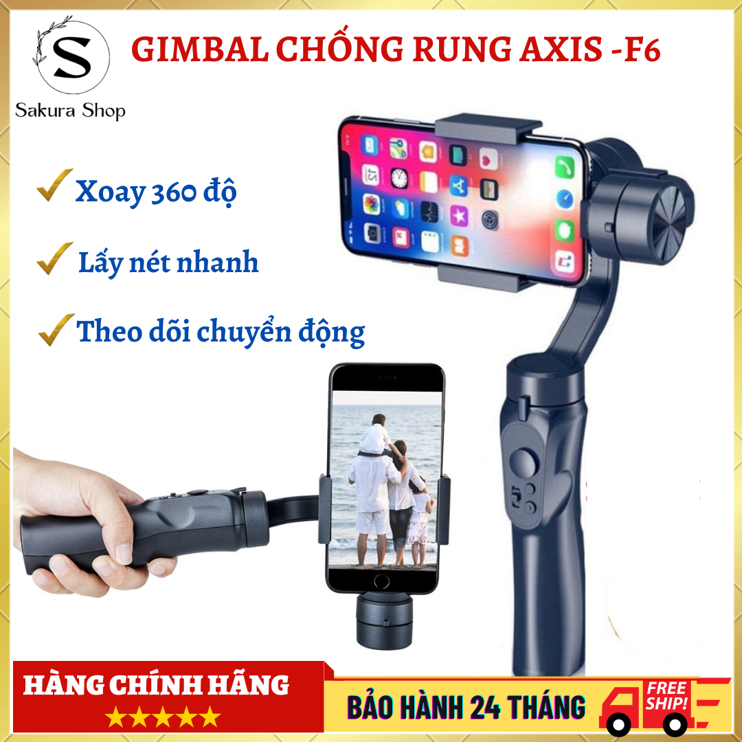 Tay cầm chống rung Gimbal Axis F6 Gậy chống rung cực độ điều khiển 4 chiều dễ dàng Gậy quay phim điệ