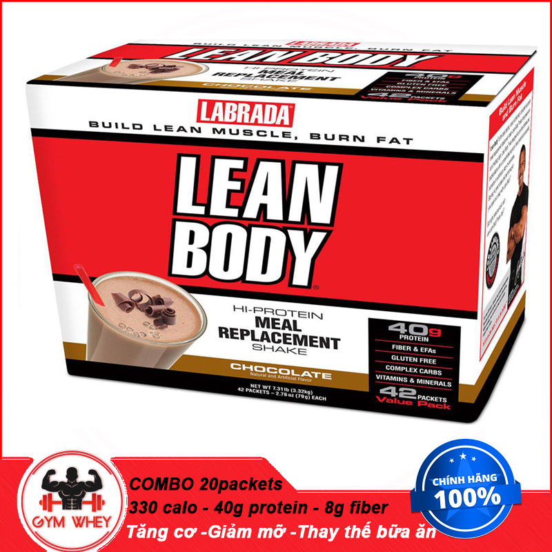 [Hcm]Sữa Cung Cấp Dinh Dưỡng Hoàn Chỉnh Lean Body Mrp - 20 Gói