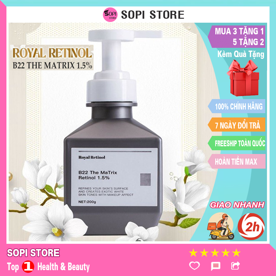 [Chính hãng] Kem Ủ Trắng Royal Retinol B22 The Matrix Retinol 1.5% 200g | Dưỡng Trắng Body Toàn Thân