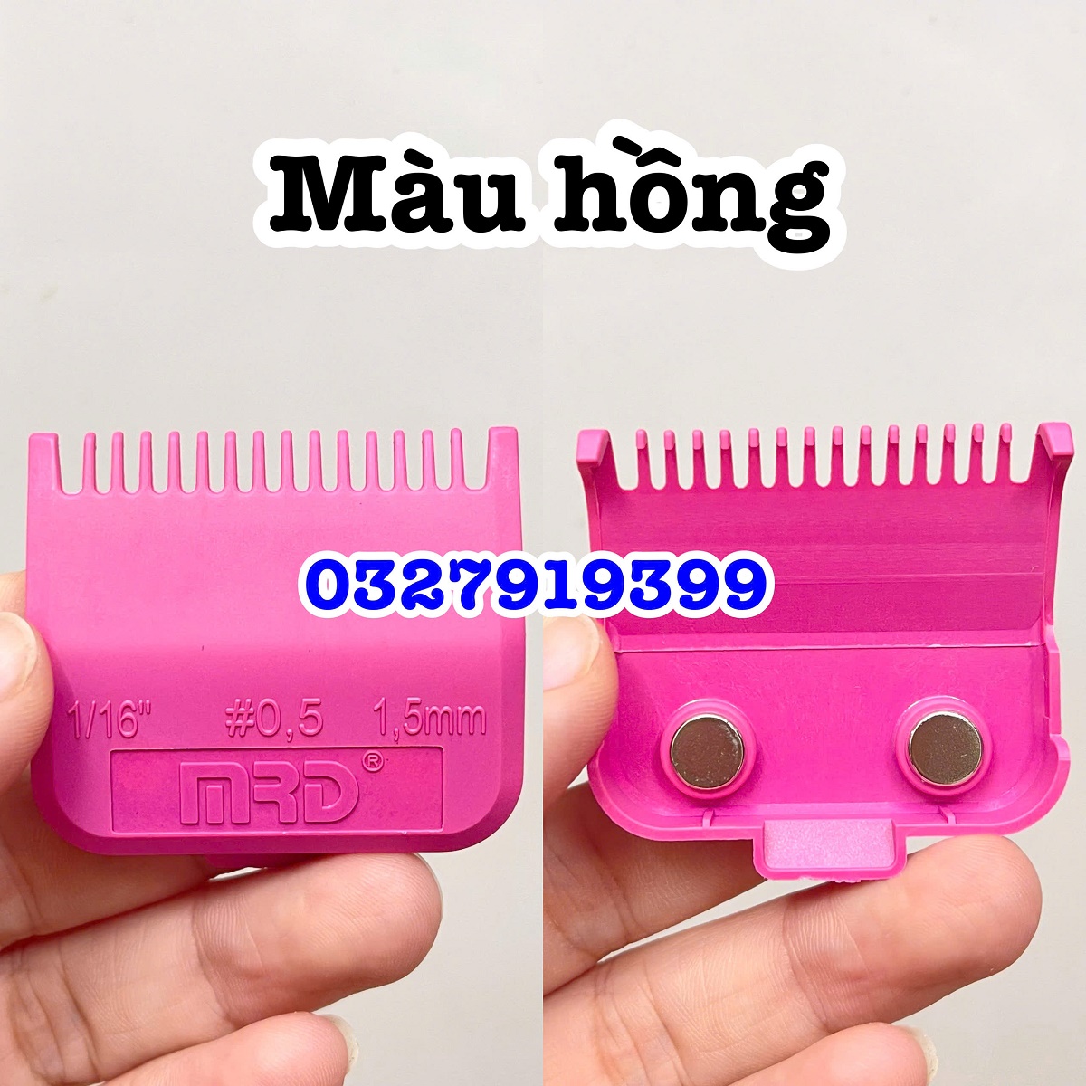MRD Cữ Tông Đơ Nam Châm 1.5mm Độ Bền Cao Cho WAHL Andis Oster Chaoba Kemei GTS Chuyên Dùng Cho Tông