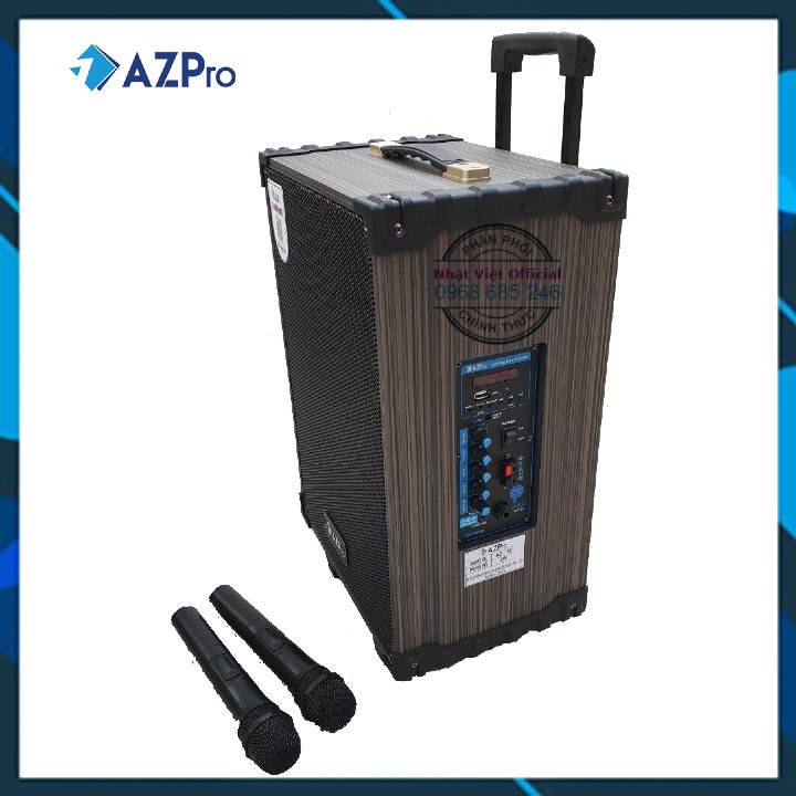 Loa kéo karaoke mini AZPro Bass 25 bluetooth giá rẻ hơn jbz jbl