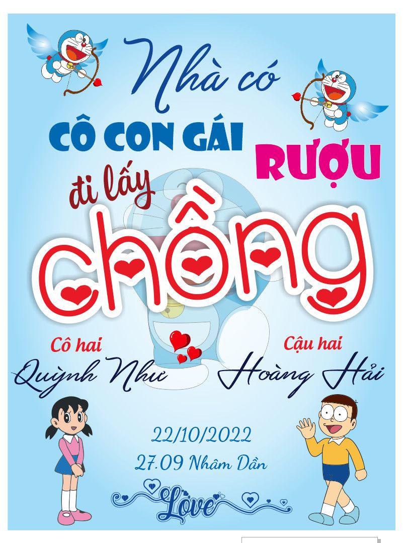 BẢNG CƯỚI LỄ VU QUY_LỄ THÀNH HÔN  TÊN CÔ DÂU CHÚ RỂ TRANG TRÍ ĐÁM CƯỚI